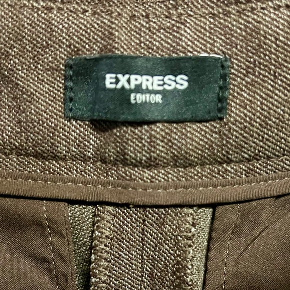 Express Editor Mid Rise Trouser Pant- Mocha (2R) NWOT! - Picture 10 of 13